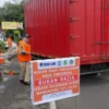 Dishub Kota Sukabumi dan Taruna PTDI-STTD serta Satlantas Polres Sukabumi Kota melaksanakan survei road side