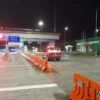 TOL : Situasi Pintu Gerbang Tol Bocimi pada malam hari