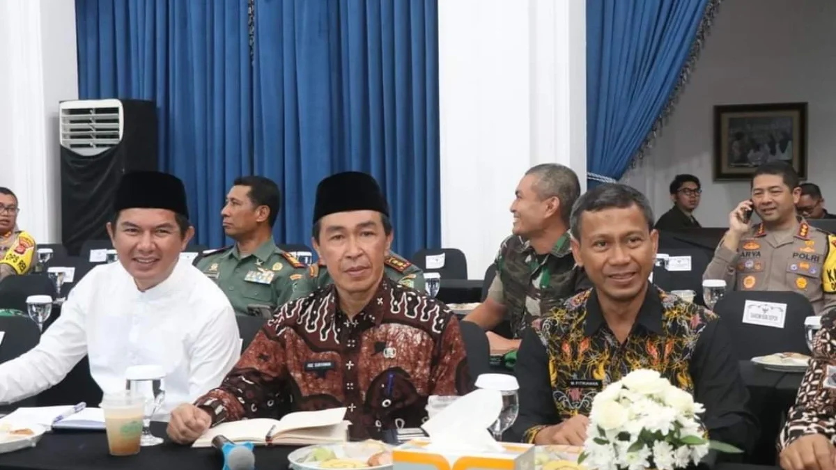 Sekda Kabupaten Sukabumi, Ade Suryaman mengikuti Rakor