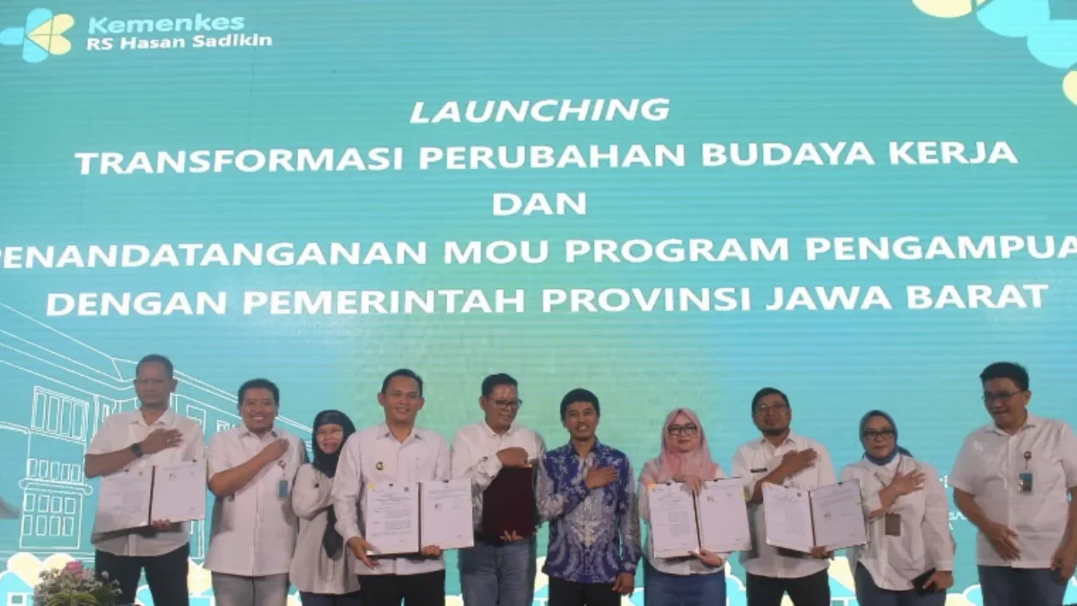 Pj Wali Kota Sukabumi Kusmana Hartadji menghadiri launching di Ruang Auditorium FK Universitas Padjajaran