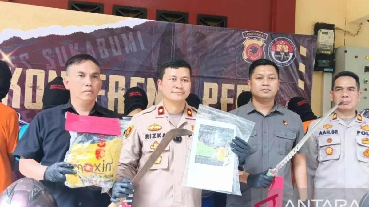 Polres Sukabumi Tangkap Empat Remaja Pelaku Duel ANTARA/ADITYA ROHMAN