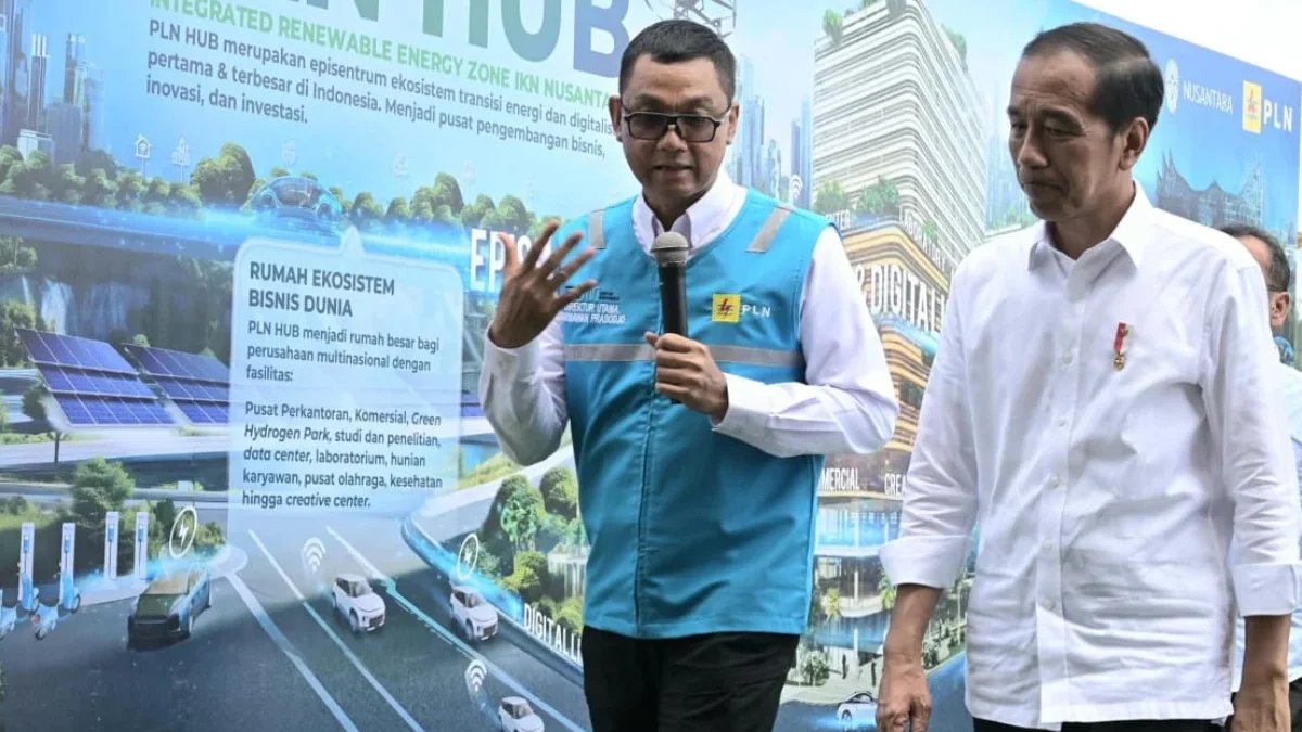 Presiden Jokowi Tandai Pembangunan PLN Hub, Pusat Ekosistem Transisi Energi dan Layanan Digital di Jantung IKN