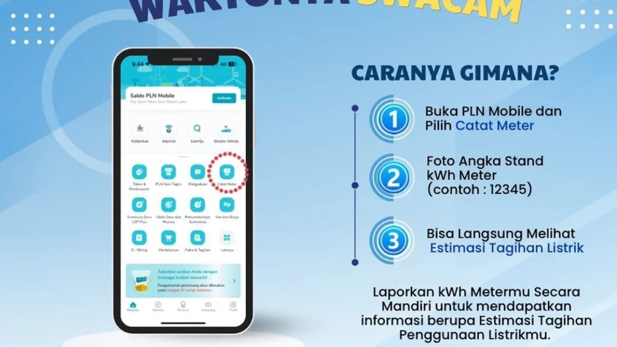 PLN Sukabumi: Kini Pelanggan Tau Lebih Awal Tagihan Listrik Dengan Manfaatkan Fitur Swacam PLN Mobile