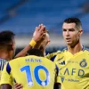 Cristiano Ronaldo dan rekan satu timnya di Al Nassr.