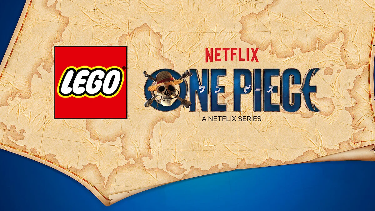 Poster kolaborasi LEGO X One Piece LIve Action Netflix