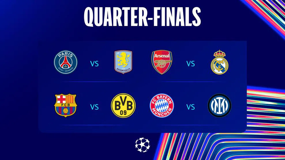 Jadwal 8 Besar Liga Champions 2024/2025: Dimulai Arsenal vs Real Madrid,  Muenchen vs Inter – Sukabumi Ekspres