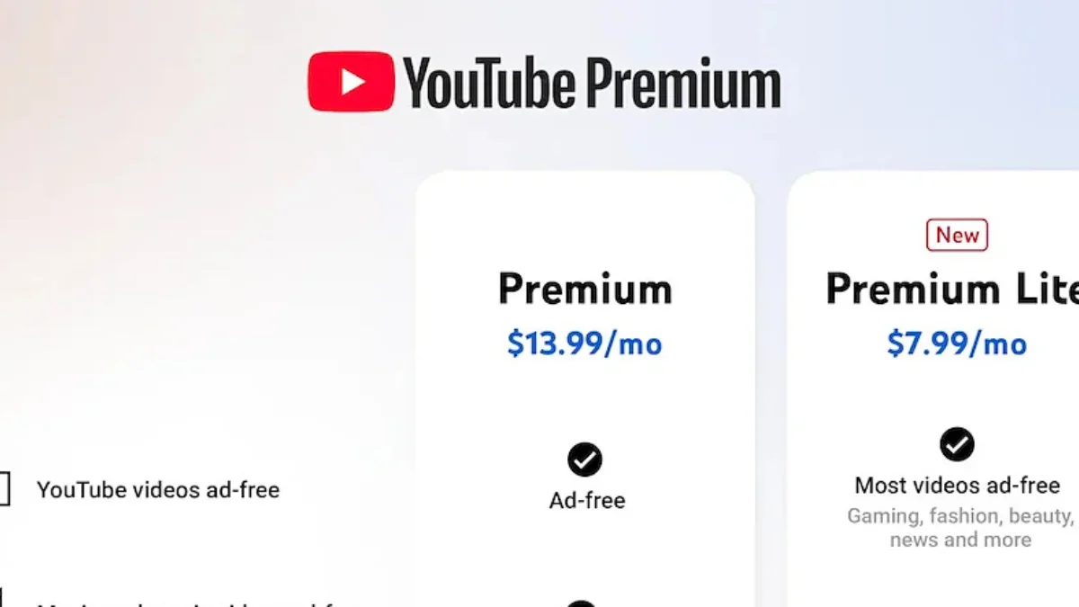 Youtube Premium Lite