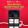 Bisa Nonton Sambil Checkout di Vidio Shopping