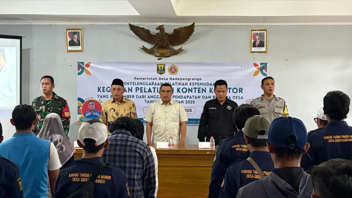 Diskominfo Sukabumi Latih Pemuda di Desa Gede Pangrango jadi Konten Kreator Ist