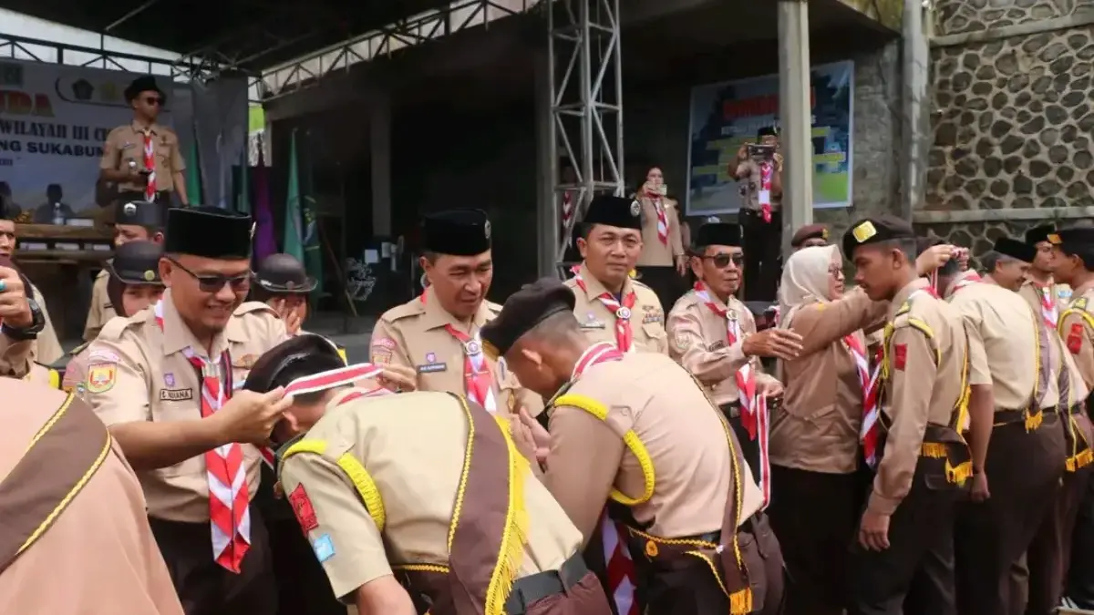 Ribuan Anggota Pramuka di Sukabumi Dianugerahi Tanda Pramuka Garuda Istimewa