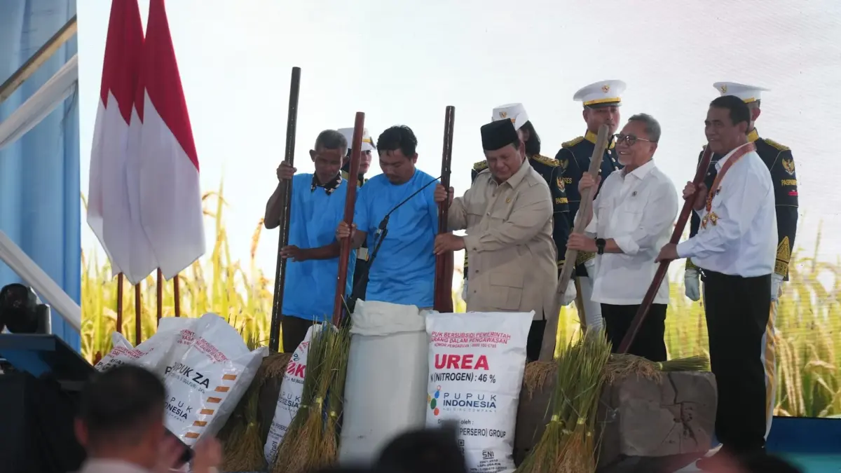 Wakil Walkot Sukabumi Hadiri Panen Raya Bersama Presiden Istimewa