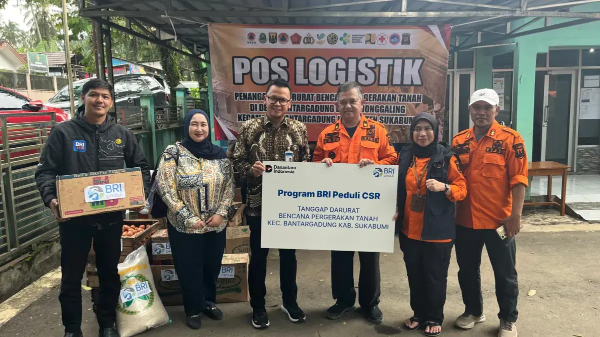 BRI Salurkan Bantuan Lanjutan TJSL bagi Korban Bencana Pergerakan Tanah di Bantargadung Sukabumi BRI