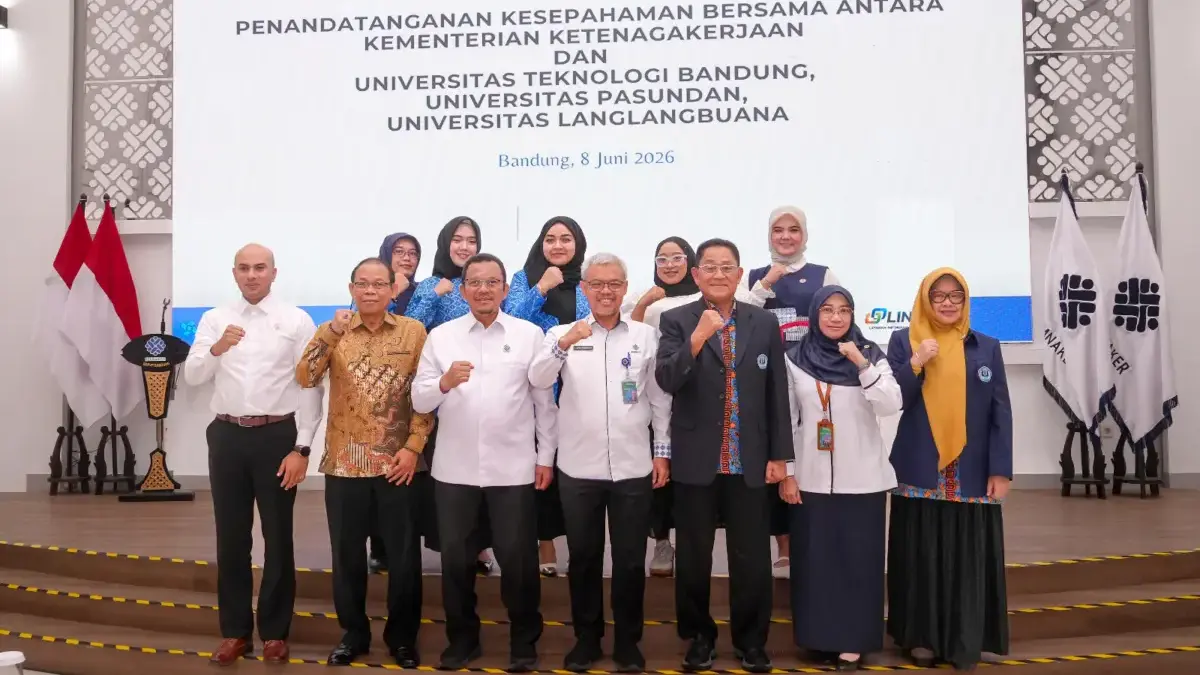 Kemnaker Gandeng Tiga Kampus di Bandung untuk Pengembangan SDM, Riset, dan Pengabdian Masyarakat Ist