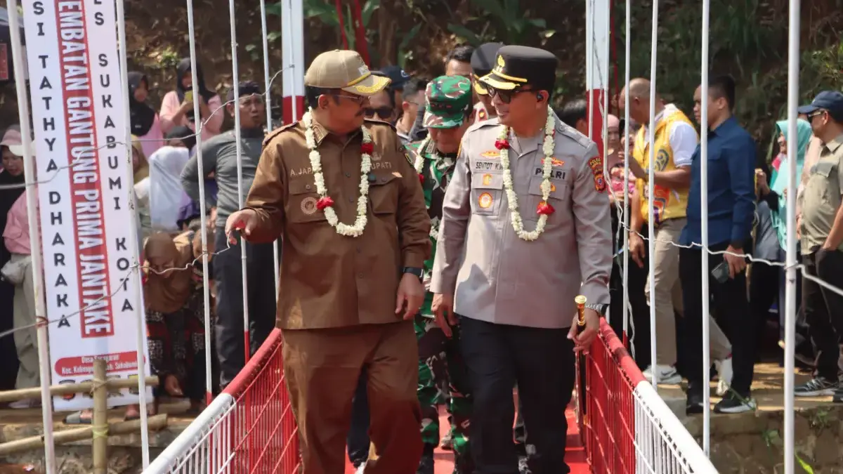 Jembatan Gantung Jantake Diresmikan Istimewa
