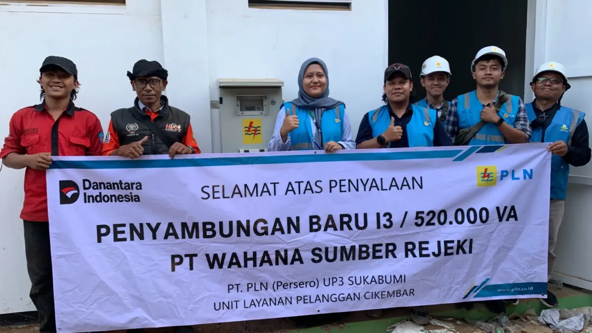 PLN UP3 Sukabumi Sambung Listrik 520 kVA untuk PT Wahana Sumber Rejeki, Dukung Pertumbuhan Dunia Usaha Ist