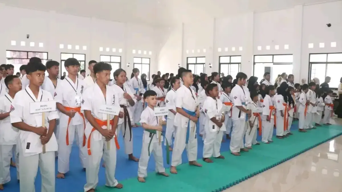 Ratusan Atlit di Sukabumi Unjuk Kemampuan Seni Bertarung Kyokushin Ist