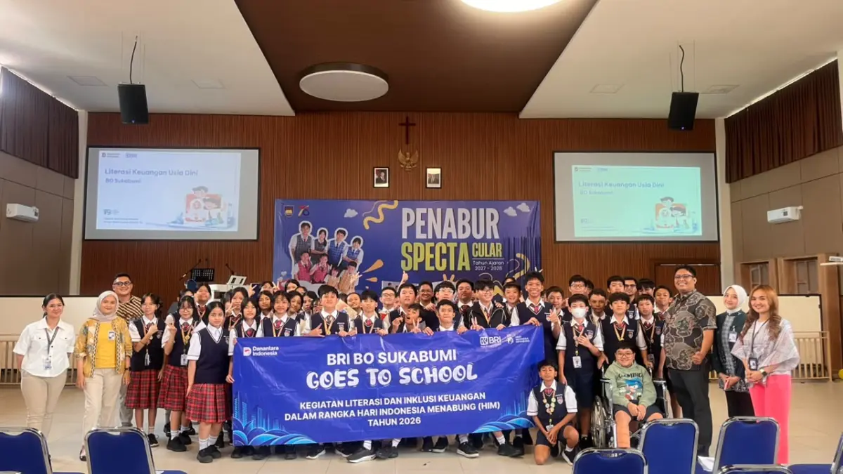 Hari Indonesia Menabung 2026, BRI BO Sukabumi - OJK Kolaborasi Gelar Edukasi Literasi Keuangan di Sekolah Hari Indonesia Menabung