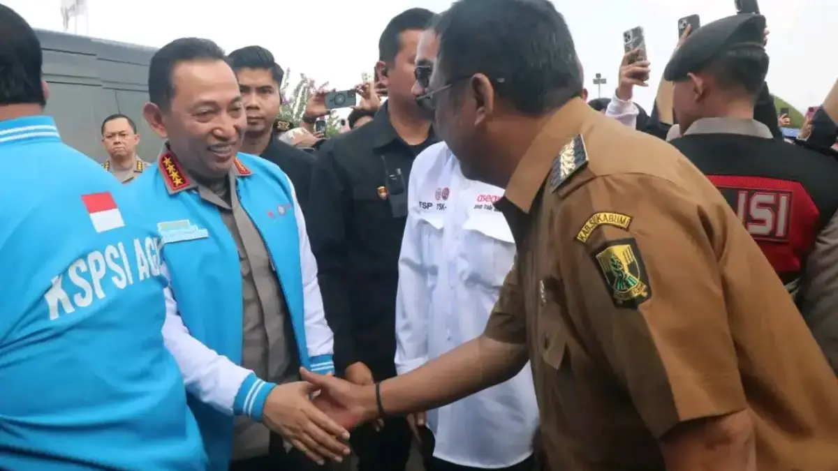 Kapolri Hadiri HUT PUK SP TSK SPSI PT. Pratama Abadi Industri-JX di Sukaralang Istimewa