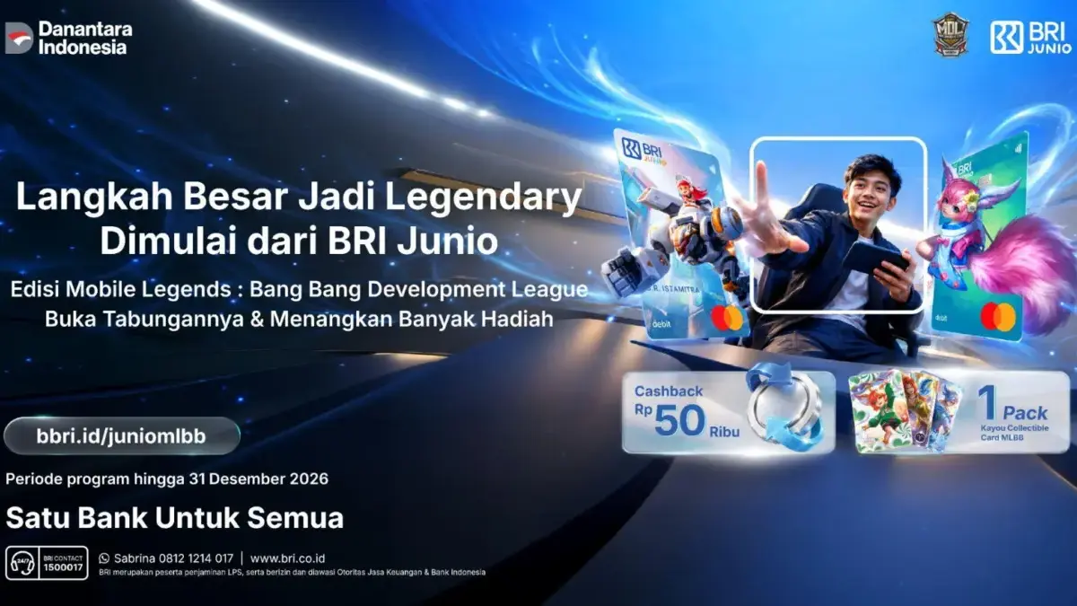 BRI Junio Gandeng Mobile Legends: Bang Bang, Kartu Debit Edisi Khusus dan Beragam Benefit bagi Nasabah foto ilustrasi