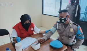 Polres Gelar Donor Darah dan Swab Antigen