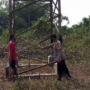 Pencuri Tak berkutik, Saat Tertangkap Basah Mencuri Potongan Besi Sutet