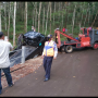 Mobil Wisatawan Masuk jurang. Kapolsek: Akses Jalan Wisata Harus Dipasang Rambu - rambu dan Pengaman Jalan