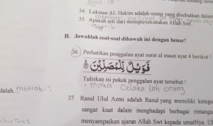 Dewan Sesalkan Kecerobohan Pembuat Soal UAS . Rahmat Juliadi: Bisa - bisa Mengakibatkan Salah Arti