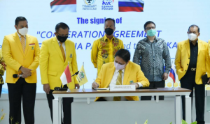 Partai Golkar-United Russia Party MoU Sepakati Dorong Penguatan Investasi