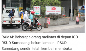 Meski Kebutuhan Meningkat, Ketersediaan Tabung Oksigen di RSUD Sumedang Terbilang Aman