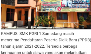 PPDB SMK PGRI 1 Sumedang Masih Dibuka