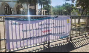 Forkopimcam Cimanggung Sasar Tempat Ibadah. Warga Sementara Diharapkan Beribadah di Rumah