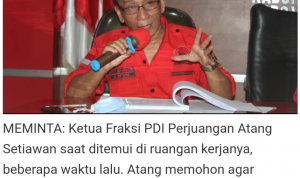 Fraksi PDIP Dorong Pemda Pantau Pasien Isoman. Atang: Jangan Lupa Suplai Kebutuhan Pokoknya