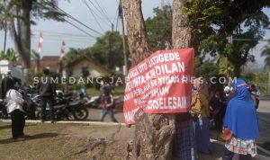 Merasa Dihambat Saat Proses Gugatan, FKOTD Jatigede Datangi PN Sumedang