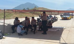 Sudah Seminggu, Polisi Jaga Proyek Tol Cisumdawu di Blok Kopeng Jatinangor