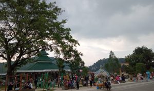 Masuk Level 2, Alun alun Sumedang Kembali Diserbu Warga