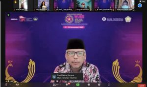 Kepala Perwakilan Bank Indonesia Provinsi Jawa Barat, Herawanto ketika menhadiri acara virtual tentang perkembangan UMKM di Jabar