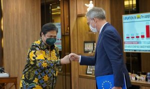 Menko Airlangga dan Dubes Uni Eropa Bahas Kerja Sama Ekonomi Bilateral