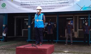 PLN UP 3 Sumedang Gelar Apel Puncak Bulan K3 Nasional Tahun 2022