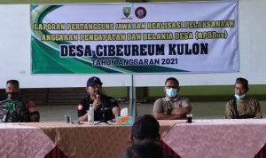 Kades Cibeureum Laporkan Pertanggungjawaban Keuangan Desa