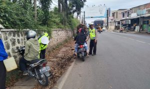 Bikin Resah, Polisi Amankan Puluhan Knalpot Brong di Tanjungsari-Sumedang