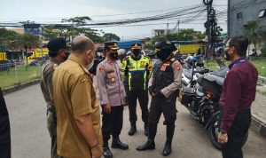 Kapolres Sumedang Pantau Penerapan PPKM Level 3 