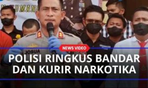 Kurir Dan Bandar Narkoba Ditangkap Polres Samosir Saat Transaksi Di Menara Pandang Tele