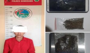 Polres Sumedang Amankan Ganja Seberat 6,8 Gram