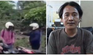 Vidio Viral Seorang Pria Todongkan Pisau ke Polisi di Cakung