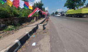 Pedagang Bendera Merah Putih Menjamur