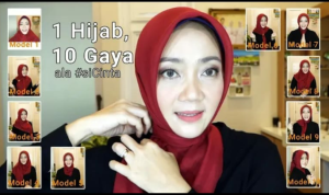 Tutorial Hijab ala Ibu Atalia Kamil. Simple nan Elegan