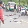 Motor Tabrakan Adu Bagong Dengan Truk, Korban Meninggal di Lokasi