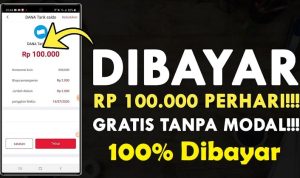 Ini Aplikasi Penghasil Uang Langsung ke Rekening 100 Ribu Perhari!