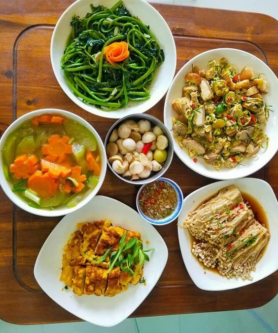 pasangan sayur dan lauk