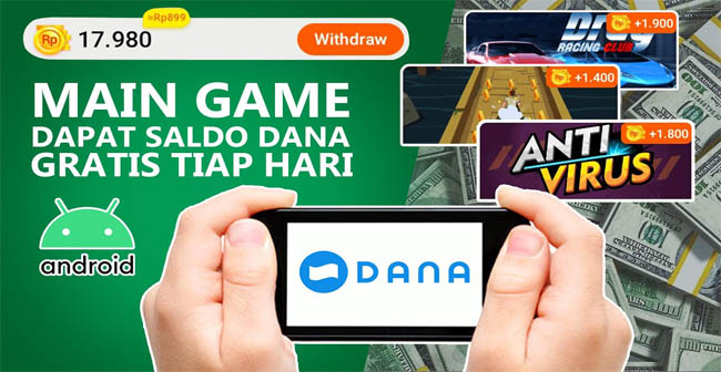 Cara Mendapatkan Saldo Dana Gratis 100 Ribu Per Hari, Modal Rebahan Dan Maen Games?